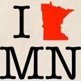 thumbnail image 2 of CafePress - I Love MN Minnesota Tote Bag - Unisex Canvas Tote Bag, Beige, 1-Piece, 2 of 6