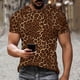 thumbnail image 1 of Ceisia Men's Slim Fit Warm Brown Gradient Leopard Print Round Neck Short Sleeve Casual T-Shirt (S-XXXL) Gifts, 1 of 9