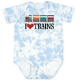 thumbnail image 3 of Inktastic I Love Trains Boys or Girls Baby Bodysuit, 3 of 5