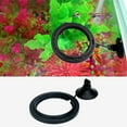 thumbnail image 6 of opvise Fish Tank Floating Food Feeder Buoyancy Ring Suction Cup Pool Feeding Tool Black Round, 6 of 7