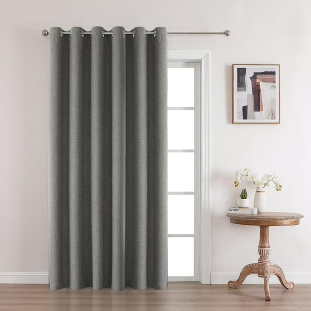 Cortinas separadoras de ambientes Blackout Joydeco, color gris oscuro, 70 x 230 cm