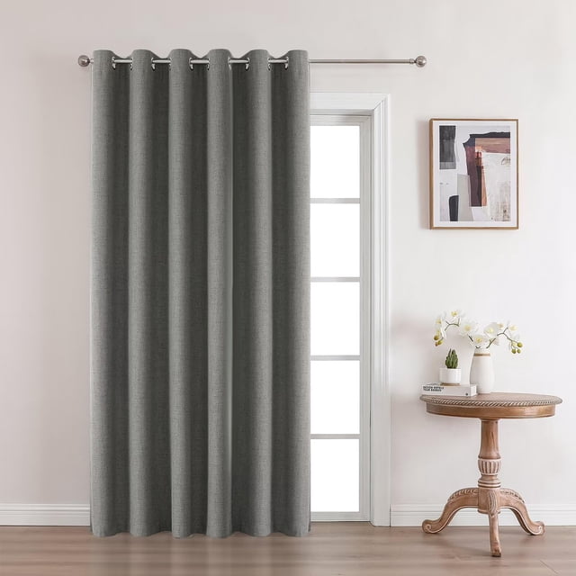 Cortinas separadoras de ambientes Blackout Joydeco, color gris oscuro, 70 x 240 cm