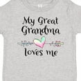 thumbnail image 4 of Inktastic My Great Grandma Loves Me Heart Great Grandchild Boys or Girls Toddler T-Shirt, 4 of 5
