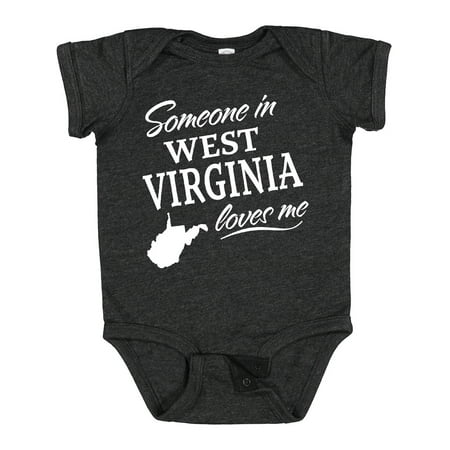 

Inktastic Someone in West Virginia Loves Me Gift Baby Boy or Baby Girl Bodysuit