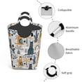 thumbnail image 4 of Kll Llama And Cactus1 Laundry Hamper,Large Canvas Fabric Lightweight Storage Basket Toy Organizer Dirty Clothes Collapsible Waterproof For College Dorms,Children Bedroom,Bathroom, 4 of 6
