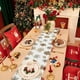 thumbnail image 5 of Mantel navideño 72x13 in | Camino festivo de mesa de copo de nieve | Decoración multicolor de poliéster impermeable para salón y mesa de centro | 1 Pack, 5 of 6