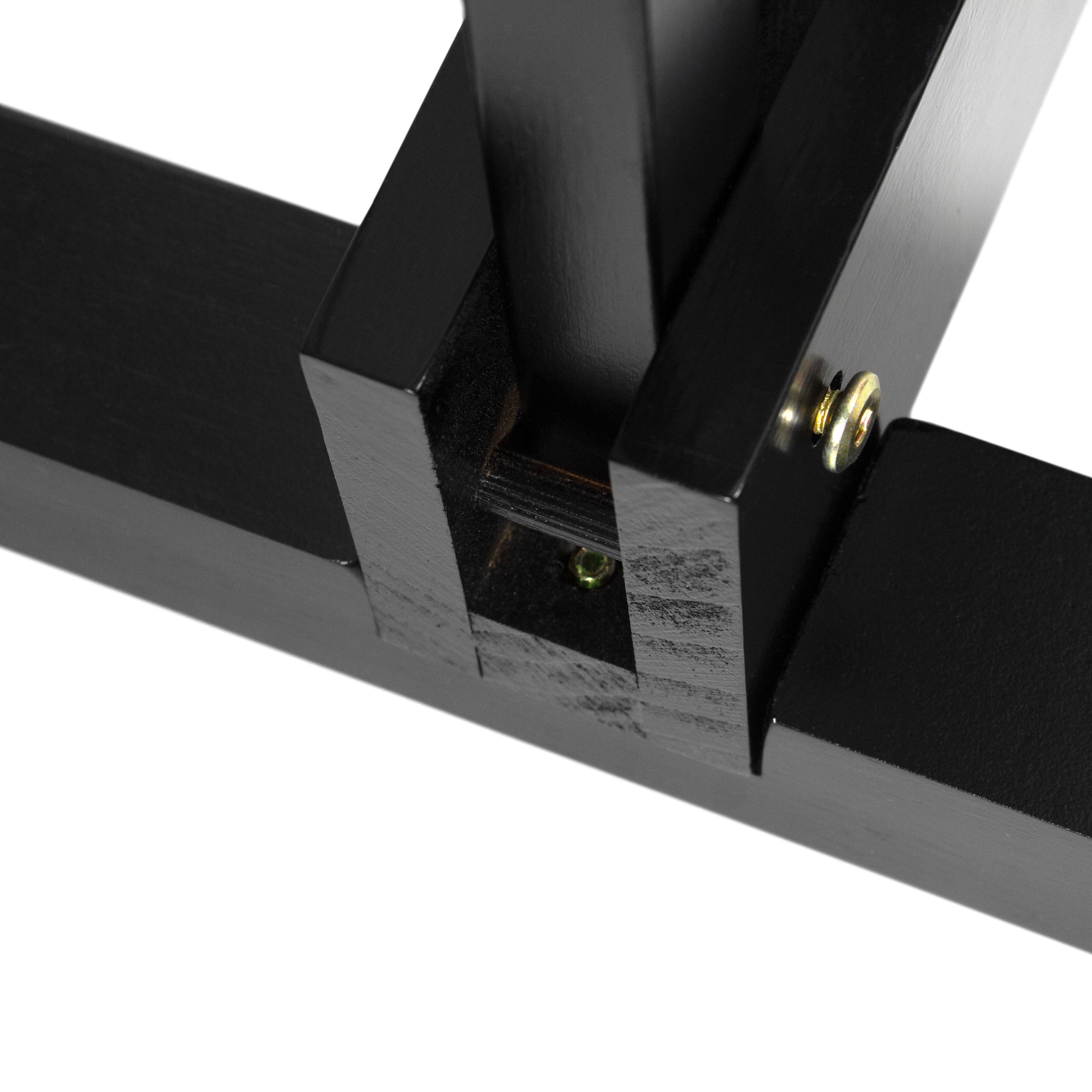 Room Divider Stand Black 3 Panel