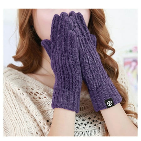 

Work Gloves Men Work Gloves Thin Mens Gloves Winter Gloves Women Gloves for Men Breathable Womens Gloves Thickened autumn and winter cold warm winter knitted touch screen outdoor woolen Purple One Siz