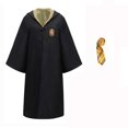 thumbnail image 3 of Disfraz unisex de Slytherin, bata de escuela mágica, capa, suéter, vestido, corbata, gafas, conjunto de brujería, disfraz de Halloween, 3 of 5