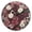 Black, variant on YAZAOO Decorative Wall Clock Size：25cm Petals Of Passion Design Pattern Clock