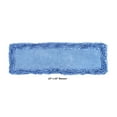 thumbnail image 3 of Better Trends 20" x 60" Bathroom Runner Mat, 100% Cotton Non-Slip Bath Rug, Water Absorbent, Machine Washable for Bathroom and Shower Use, Blue Shaggy Border Collection, 3 of 6
