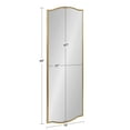 thumbnail image 6 of Kate and Laurel Sedelle Glam Wall Mirror, 18 x 48, Gold, Transitional Full Length Mirror for Wall, 6 of 8