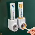 thumbnail image 5 of Dispensador de pasta de dientes, dispensador automático de pasta de dientes de 1 pieza para duchas infantiles y familiares, es un accesorio de baño montado en la pared con una ventosa súper pegajosa., 5 of 5