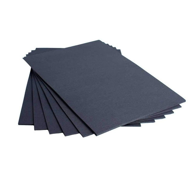 House of Card & Paper Tarjeta A5 de 220 g/m², color negro (paquete de 25 hojas)
