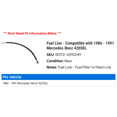 thumbnail image 2 of Fuel Line - Compatible with 1986 - 1991 Mercedes-Benz 420SEL 1987 1988 1989 1990, 2 of 2
