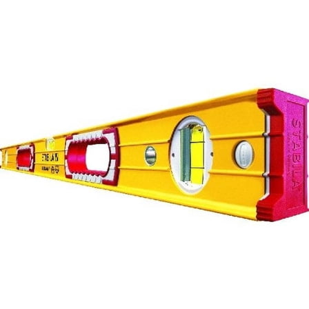 Stabila 37816 48-Inch and 16-Inch Aluminum Box Beam Level Set, Yellow
