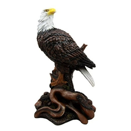 - Atlantic Collectibles Wildlife Patriotic Bald Eagle On Tree Branch Decorative Figurine 10.25