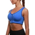 thumbnail image 2 of Front Closure Posture Bra Back Support Full Coverage Wirefree Jacquard Bras, 2 of 3