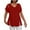 Red, variant on Women's Short Sleeve Cut Out Cold Shoulder Tops Deep V Neck T Shirts
