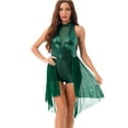 thumbnail image 2 of renvena Womens Leotard  Ballet Lyrical Dance Bodysuit Sleeveless Skirted Leotard Dancewear, 2 of 7