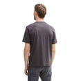 thumbnail image 4 of TOM TAILOR Camiseta para hombre - camiseta estampada, cuello redondo, corte recto, algodón Gris 2XL (XX-Large), 4 of 6