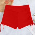 thumbnail image 5 of vigerkar Women's Swim Shorts High Waisted Bathing Suit Bottoms Swimsuit Boy Shorts Swimwear Bikini Board Shorts Red, S, 5 of 6