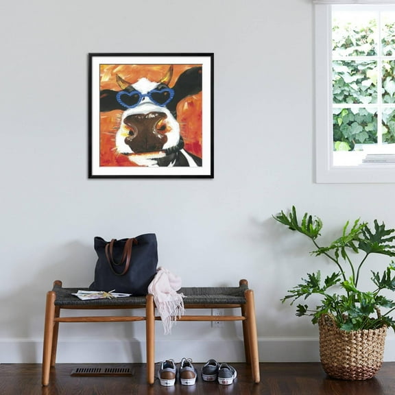 Art.com Dapper Animal V Art Print, Black Frame Wall Art, 29" x 29"