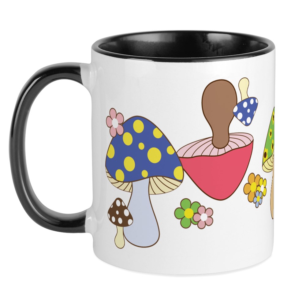 CafePress Magic Mushroom Art Ceramic Coffee Mug Unique Coffee Mug