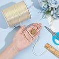 thumbnail image 3 of 1 Roll 870 Yards White Ribbon with Gold Edge 1/8 inch(3mm) Glitter Continuous Polyester Ribbon for Gift Wrapping DIY Crafts Wedding Decoration, 3 of 6