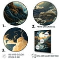 thumbnail image 3 of Designart "Dreamy Oceanic Fantasy" Ocean Floater Framed Canvas Prints, 3 of 5