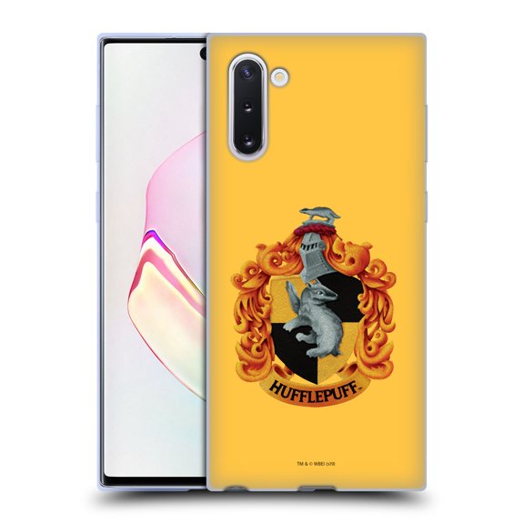 Head Case Designs Officially Licensed Harry Potter Chamber Of Secrets I Hufflepuff Crest Soft Gel Case Compatible with Samsung Samsung Galaxy Note10 / 5G