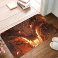 thumbnail image 4 of Fuzoiu Magma Fire Black Dragon Print Door Mat Outdoor Indoor Welcome Mats, Front Doormat,Flannel Non Slip Durable Entrance Rugs for Front Door, Inside Outside Entry, Porch, Resist Dirt,16x24in, 4 of 7