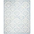 thumbnail image 5 of SAFAVIEH Micro-Loop Romain Damask Floral Wool Area Rug, Blue, 8' x 10', 5 of 5