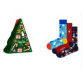 thumbnail image 3 of Happy Socks Decoration Time Assorted 3-Pack Cotton Blend Crew Socks Gift Box Blue Size 10-13, 3 of 3