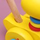 thumbnail image 3 of Carrito de bebé de madera con forma de pato (boca puntiaguda), 3 of 7