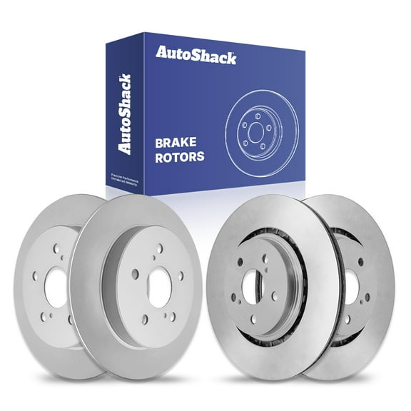 AutoShack Front Vented & Rear Solid Brake Rotors 4-PC Set Replacement for 2018-2024 Toyota Camry 2019-2022 Toyota Avalon