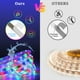 thumbnail image 5 of Tira de luces LED de 16.4 pies 300 LED 3528SMD, luces LED de cuerda cambiantes de varios colores para dormitorio con control remoto de 44 teclas y fuente de alimentación de 12 V CC Jumpingount SH1105-43, 5 of 7