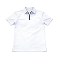 thumbnail image 2 of Mens Polo Shirt Quick Dry Short Sleeve Golf Shirt Quarter Zip Pullover Sweatshirt Casual Basic Tees Lightweight Top (White,3XL), 2 of 4