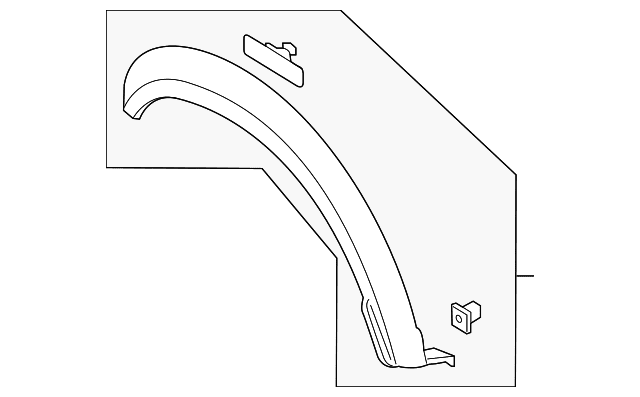 Genuine Ford Wheel Opening Molding HL3Z-16038-AB