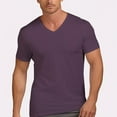 thumbnail image 4 of Men's Double-Sided Mercerized Cotton V-Neck T-Shirt, 4 of 5