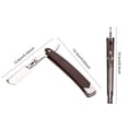 thumbnail image 3 of XYCCA Retro Wood Handle 10pcs Blade Head Shaving Razor Folding Shaver Male Face Cleansing Care Tool-082401, 3 of 5