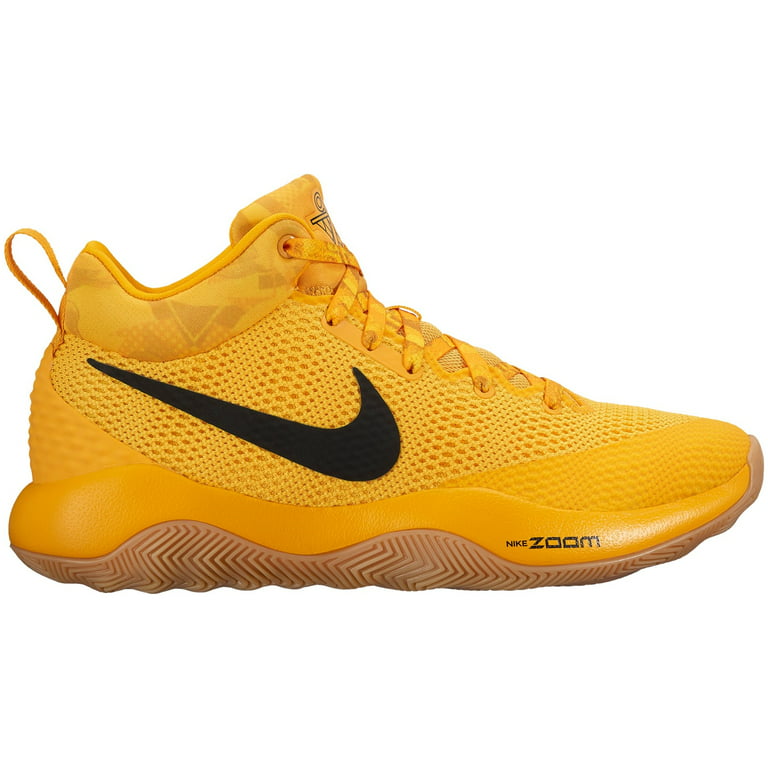 sentar bandeja homosexual Nike Men's Zoom Rev 2017 Basketball Shoes - Yellow/Black - 8.5 - Walmart.com