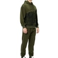 thumbnail image 4 of FOCUSNORM Men Sportswear, Camouflage Hooded Zip-Up Coat + Solid Color Slacks, 4 of 9