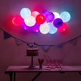 thumbnail image 3 of Ballons illuminés illooms à DEL en rose, violet, blanc et bleu, 3 of 9