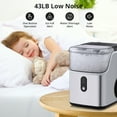thumbnail image 6 of Ice Maker Countertop Machine with Soft Chewable Ice, Crushed Ice Makers with Self-Cleaning, 36Lbs/24Hrs, One-Key Operation, Compact Ice Maker with Ice Scoop/Basket for Home/Kitchen/Bar, 6 of 9