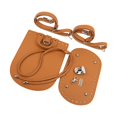 thumbnail image 1 of Correa de hombro de de costura inferior de bolso de cuero PU para Marrón jinwen Fabricación de bolsos de bricolaje, 1 of 8