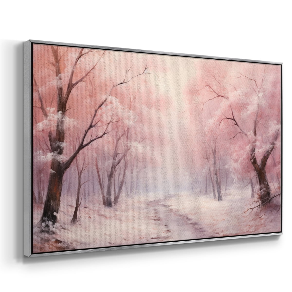 Vintage Landscape-CXCVI By Wexford Home Framed in Silver Wood Gallery Wrapped Canvas 25 in. x 37 in.