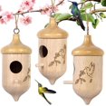 thumbnail image 1 of Hummingbird House,wooden Hummingbird Houses For Outside For Nesting, Gardening Gifts Home Decoration,3 Pack, 1 of 4