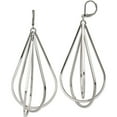 thumbnail image 1 of Stainless Steel Polished Geometric Dangle Leverback Earrings (84.4 X 36.2) Made In China sre1384, 1 of 5