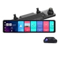 thumbnail image 2 of 12 Inch Car Mirror 8.1 Dvr Dash Camera 1080P Dual Camera GPS Navigation ADAS Remote Car Video Surveillance ,Clear Images, 2 of 7